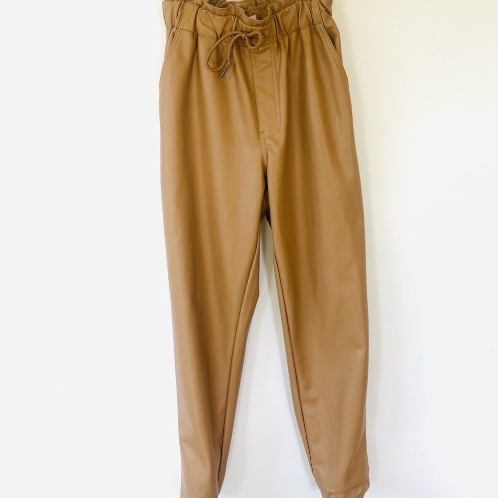 Abercrombie & Fitch Vegan Leather Jogger Pants | Chic & Comfy
